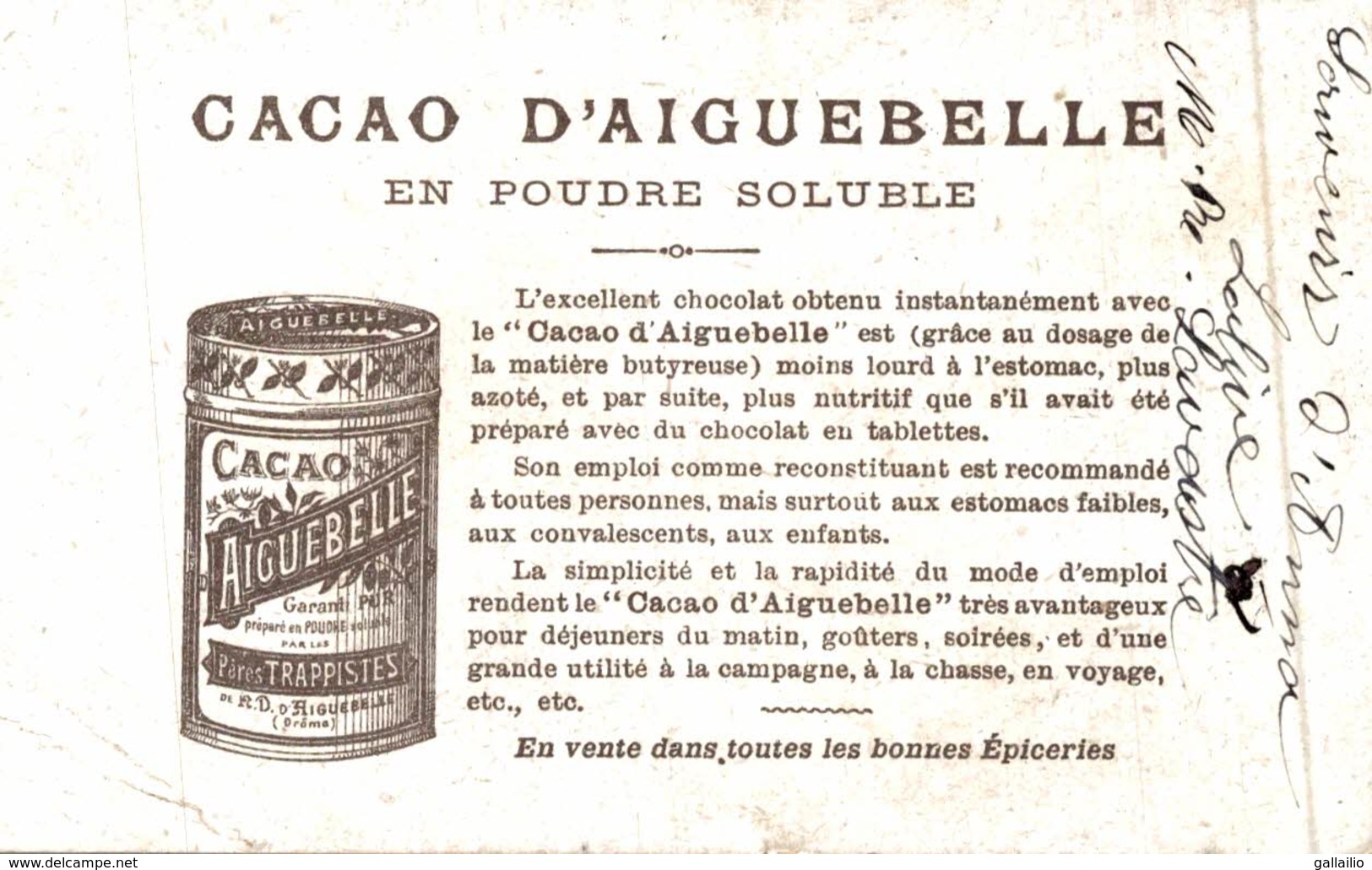 CHROMO CACAO D'AIGUEBELLE PAYSAGE - Aiguebelle