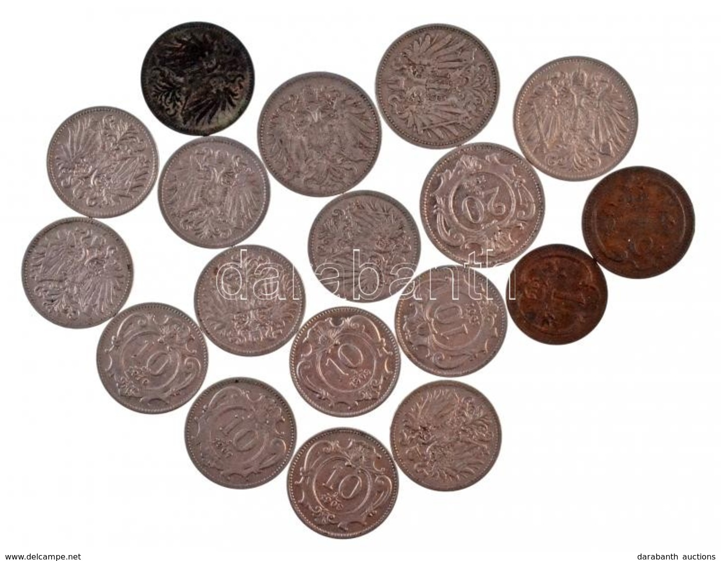 Ausztria 1893-1916. 18db-os Heller Tétel T:2
Austria 1893-1916. 18pcs Of Heller Coins C:XF - Zonder Classificatie