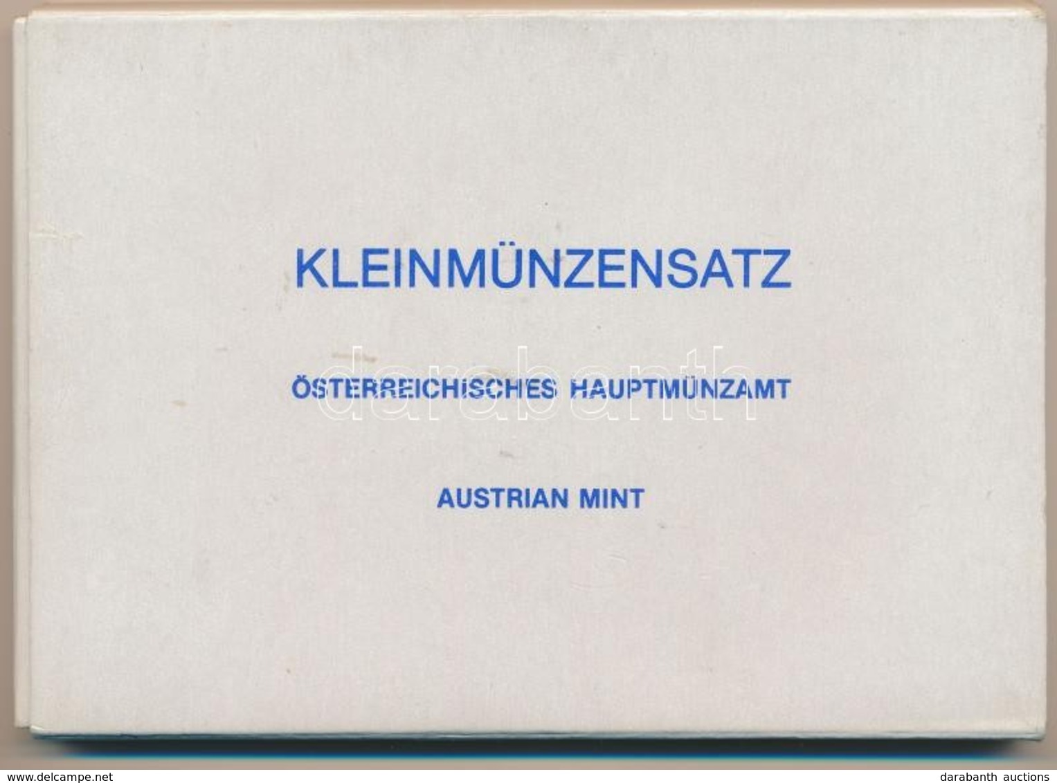 Ausztria 1982. 2gr-20Sch (8xklf) Forgalmi Sor + Bécsi Verde Zseton Műanyag Tokban T:PP 
Austria 1982. 2 Groschen - 20 Sc - Zonder Classificatie