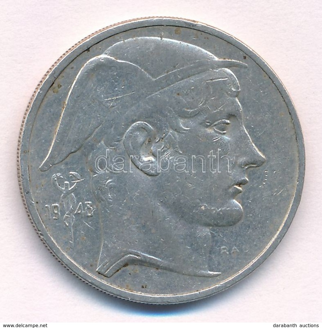 Belgium 1948. 50Fr Ag 'BELGIQUE' T:2-
Belgium 1948. 50 Francs Ag 'BELGIQUE' C:VF
Krause KM#136.1 - Zonder Classificatie