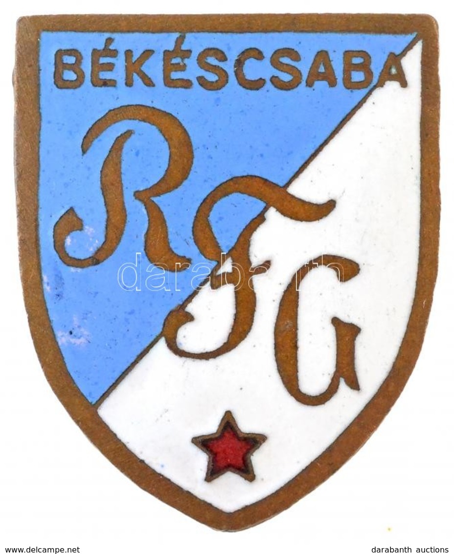 ~1950-1970. 'Békéscsaba RFG (Rózsa Ferenc Gimnázium)'  Zománcozott Iskolajelvény (23x18,5mm) T:1- - Zonder Classificatie