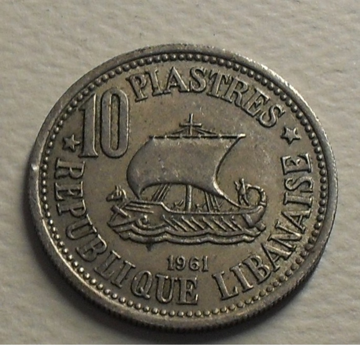 1961 - Liban - Lebanon - 10 PIASTRES - KM 24 - Liban