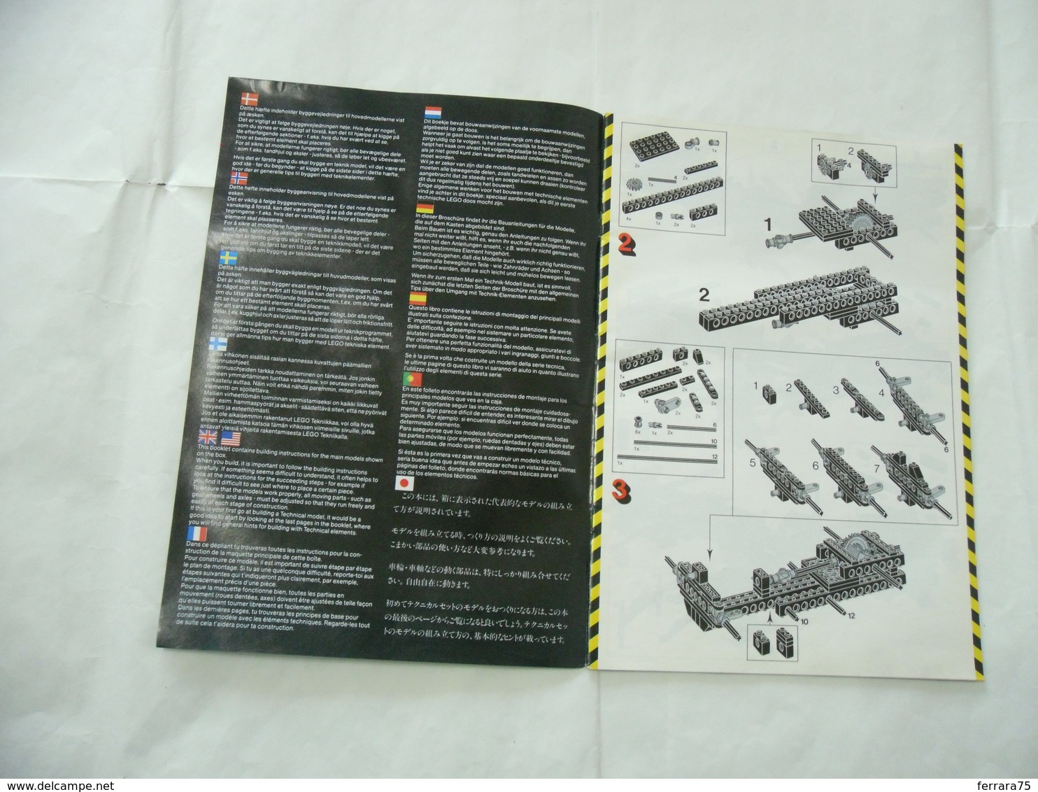 LEGO TECHNIC SOLO MANUALE ISTRUZIONI COSTRUZIONE 8859 TRATTORE VINTAGE - Cataloghi