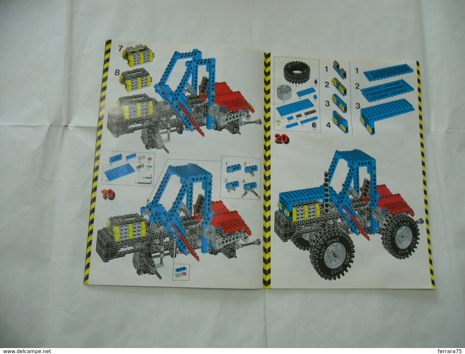 LEGO TECHNIC SOLO MANUALE ISTRUZIONI COSTRUZIONE 8859 TRATTORE VINTAGE