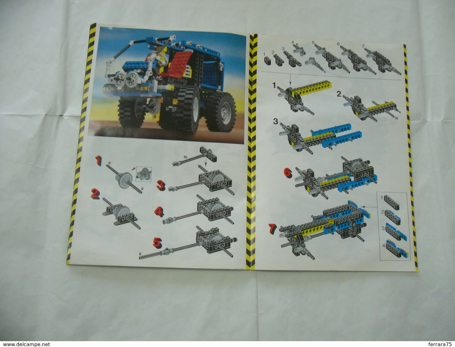 LEGO TECHNIC SOLO MANUALE ISTRUZIONI COSTRUZIONE 8859 TRATTORE VINTAGE