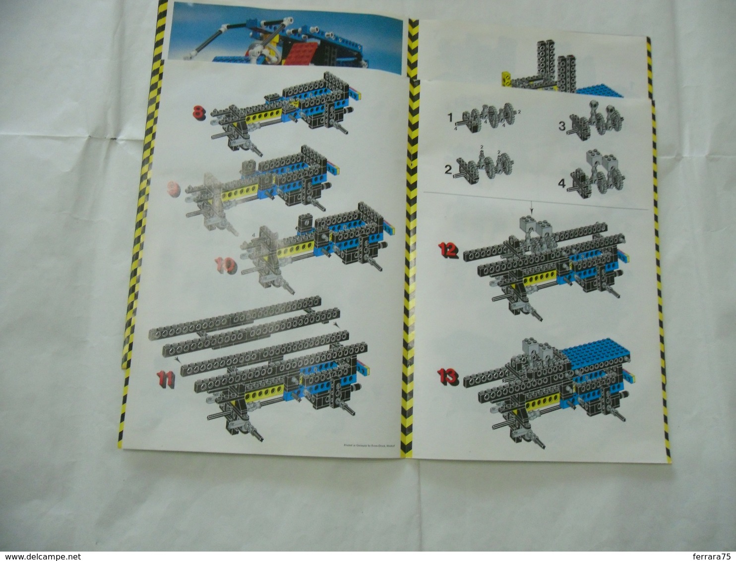 LEGO TECHNIC SOLO MANUALE ISTRUZIONI COSTRUZIONE 8859 TRATTORE VINTAGE