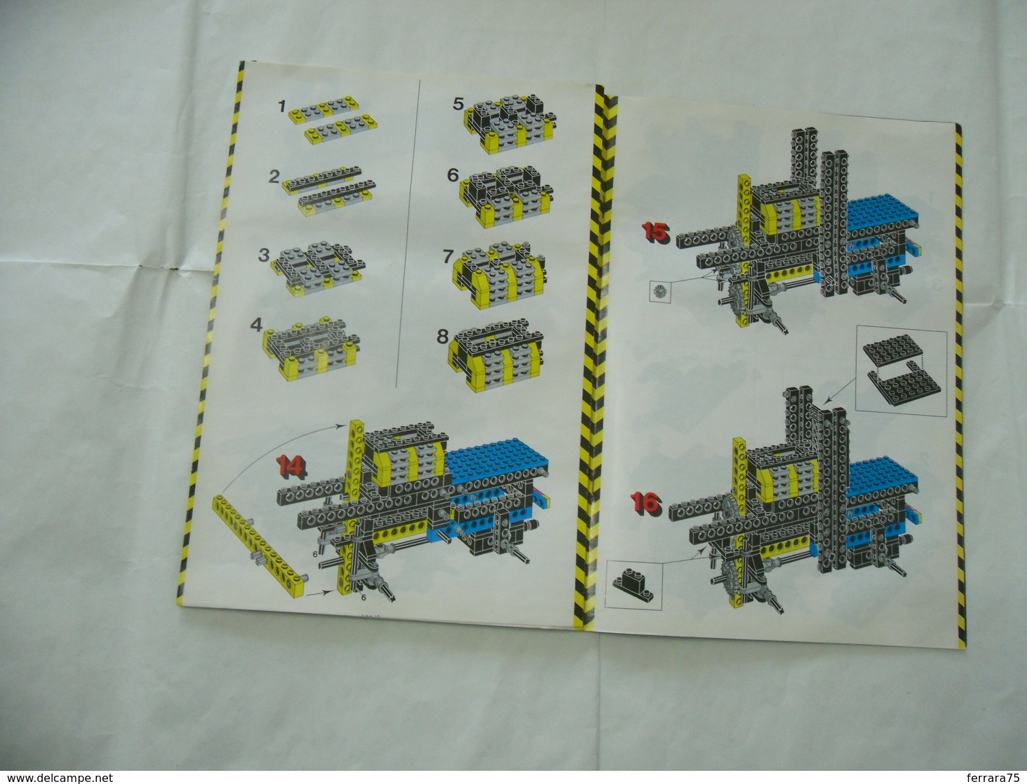 LEGO TECHNIC SOLO MANUALE ISTRUZIONI COSTRUZIONE 8859 TRATTORE VINTAGE