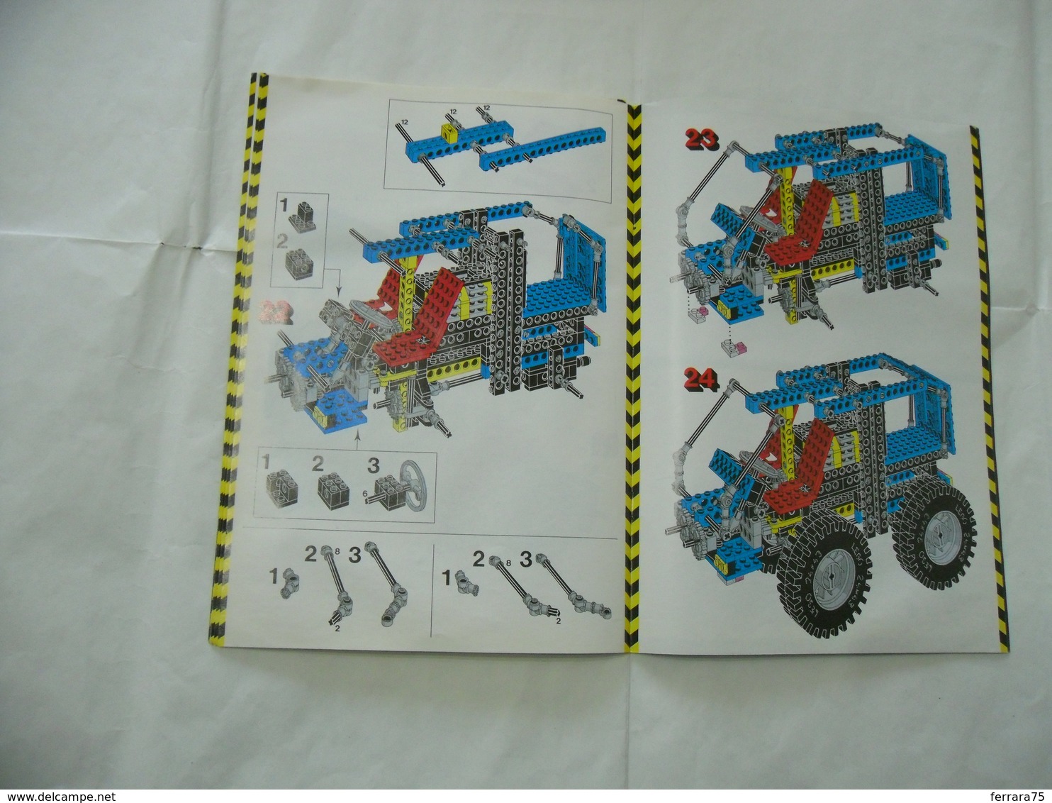 LEGO TECHNIC SOLO MANUALE ISTRUZIONI COSTRUZIONE 8859 TRATTORE VINTAGE