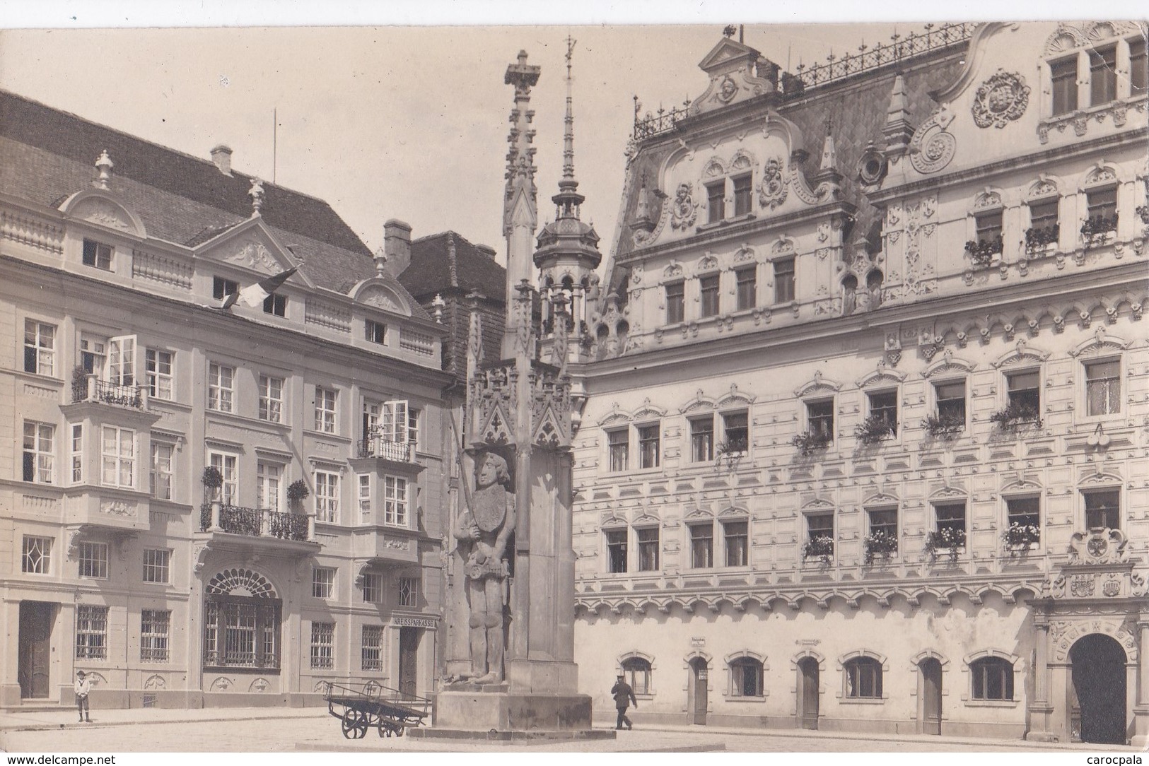 Carte Photo 1910 ZERBST / PLACE DE LA MAIRIE - Zerbst