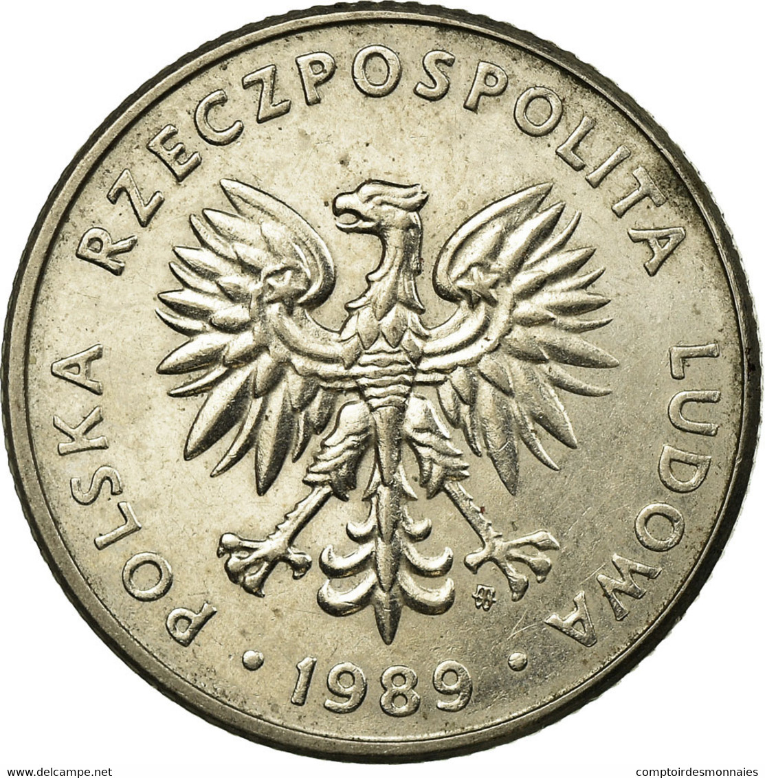 Monnaie, Pologne, 20 Zlotych, 1989, Warsaw, TB, Copper-nickel, KM:153.2 - Polonia