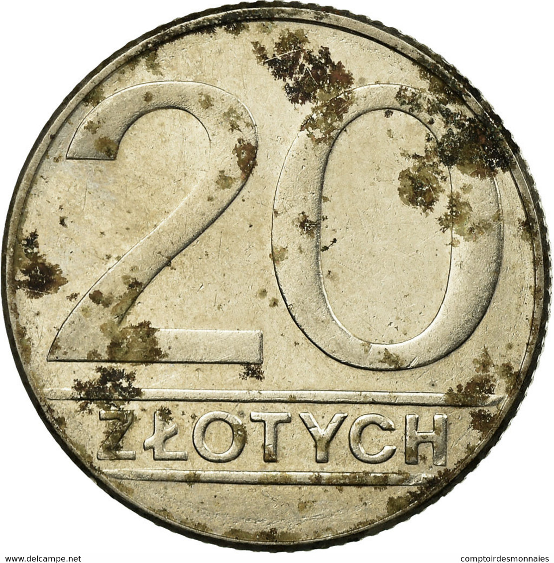 Monnaie, Pologne, 20 Zlotych, 1989, Warsaw, TB, Copper-nickel, KM:153.2 - Poland