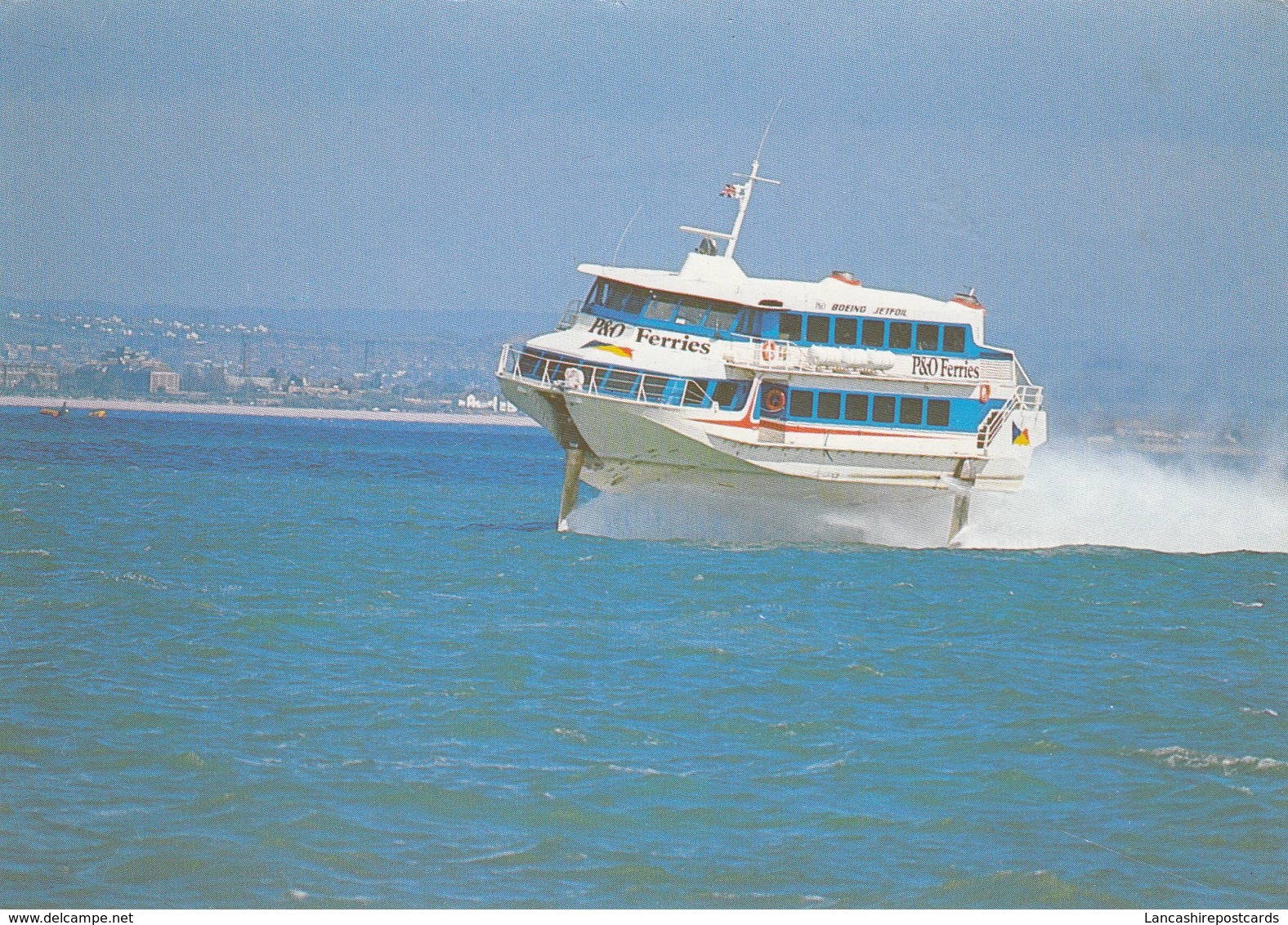 Postcard P&O Jet Ferries Flying Princess London - Zeebrugge Daily First European Jetfoil Service My Ref  B23570 - Ferries