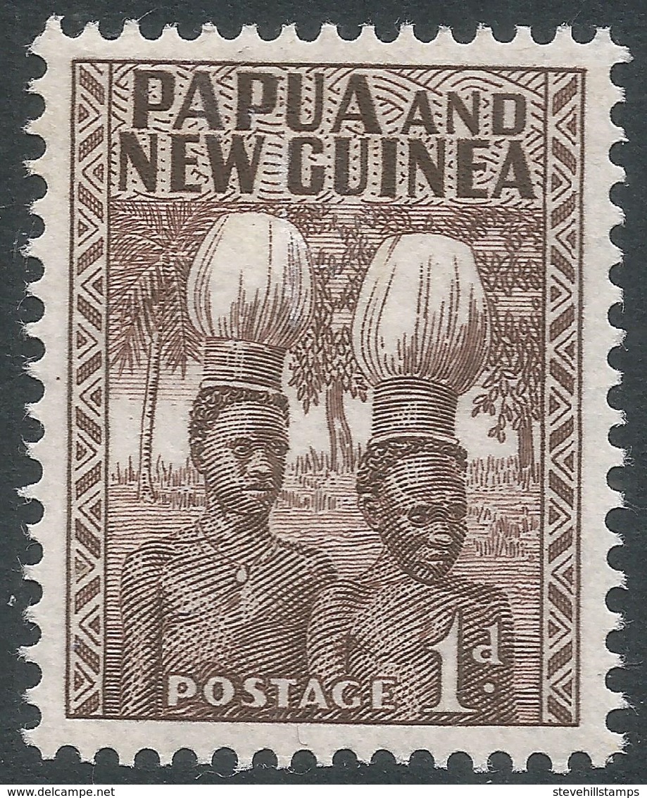 Papua New Guinea. 1952-8 Definitives. 1d MH. SG 2 - Papua New Guinea