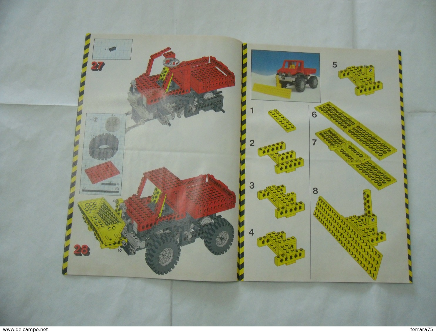 LEGO TECHNIC SOLO MANUALE ISTRUZIONI COSTRUZIONE 8848 TRATTORE VINTAGE