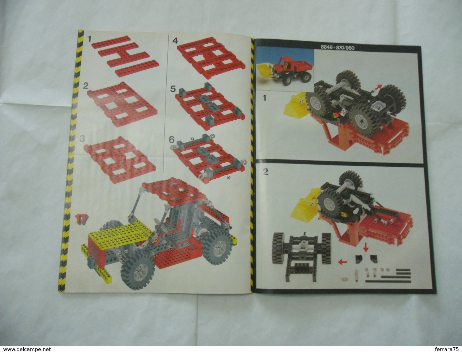 LEGO TECHNIC SOLO MANUALE ISTRUZIONI COSTRUZIONE 8848 TRATTORE VINTAGE