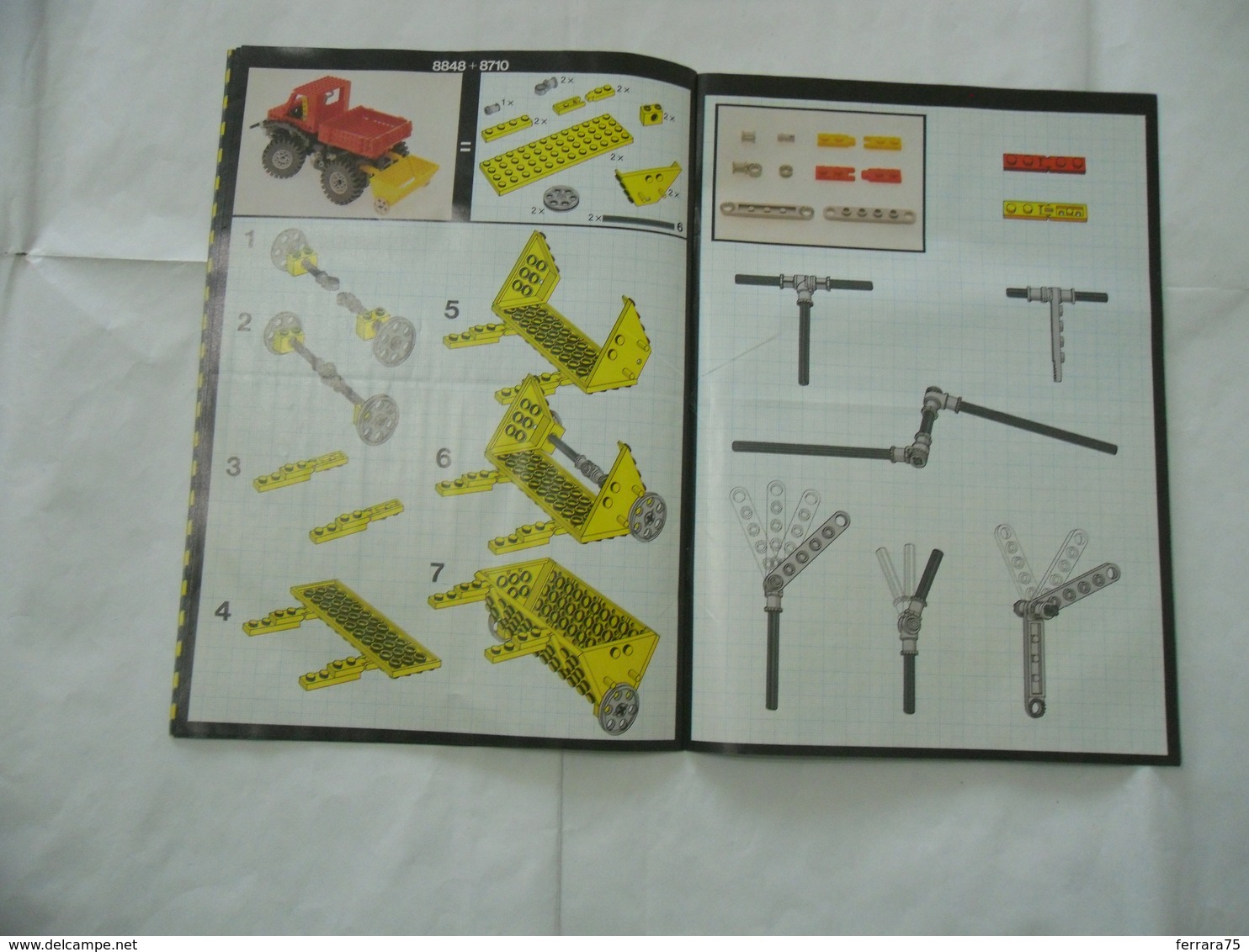 LEGO TECHNIC SOLO MANUALE ISTRUZIONI COSTRUZIONE 8848 TRATTORE VINTAGE