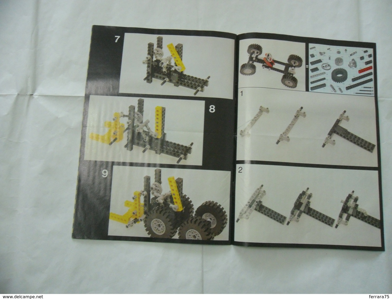 LEGO TECHNIC SOLO MANUALE ISTRUZIONI COSTRUZIONE 8848 TRATTORE VINTAGE