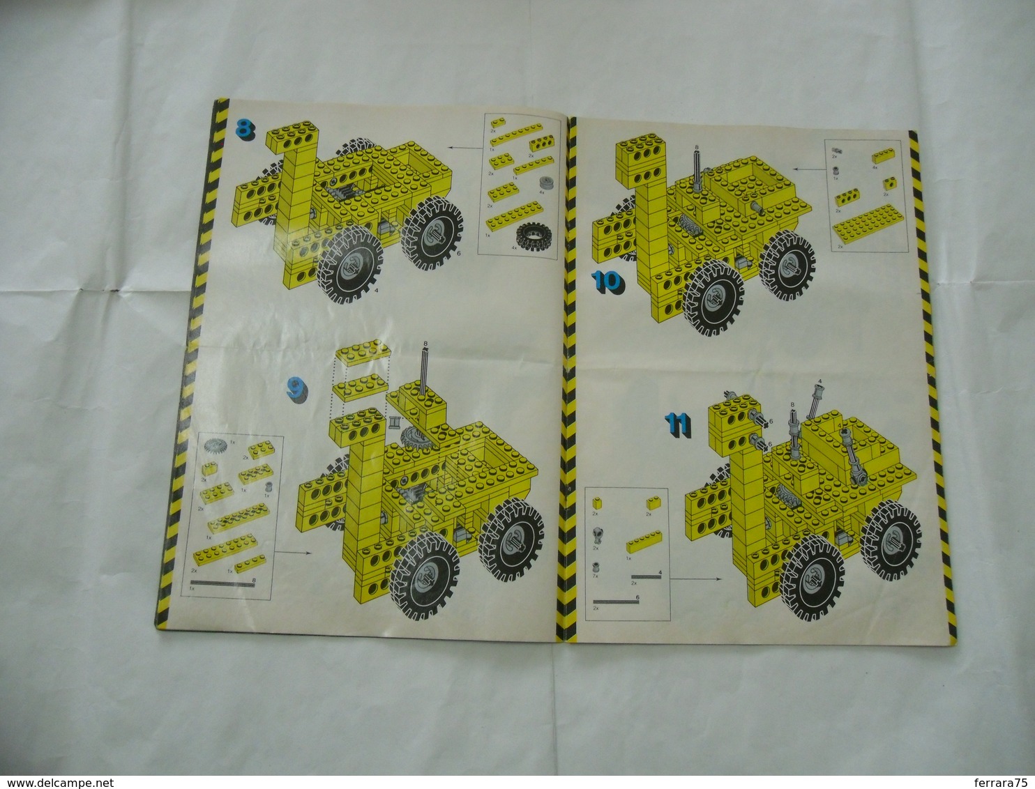 LEGO TECHNIC SOLO MANUALE ISTRUZIONI COSTRUZIONE 850-854-870 TRATTORE VINTAGE