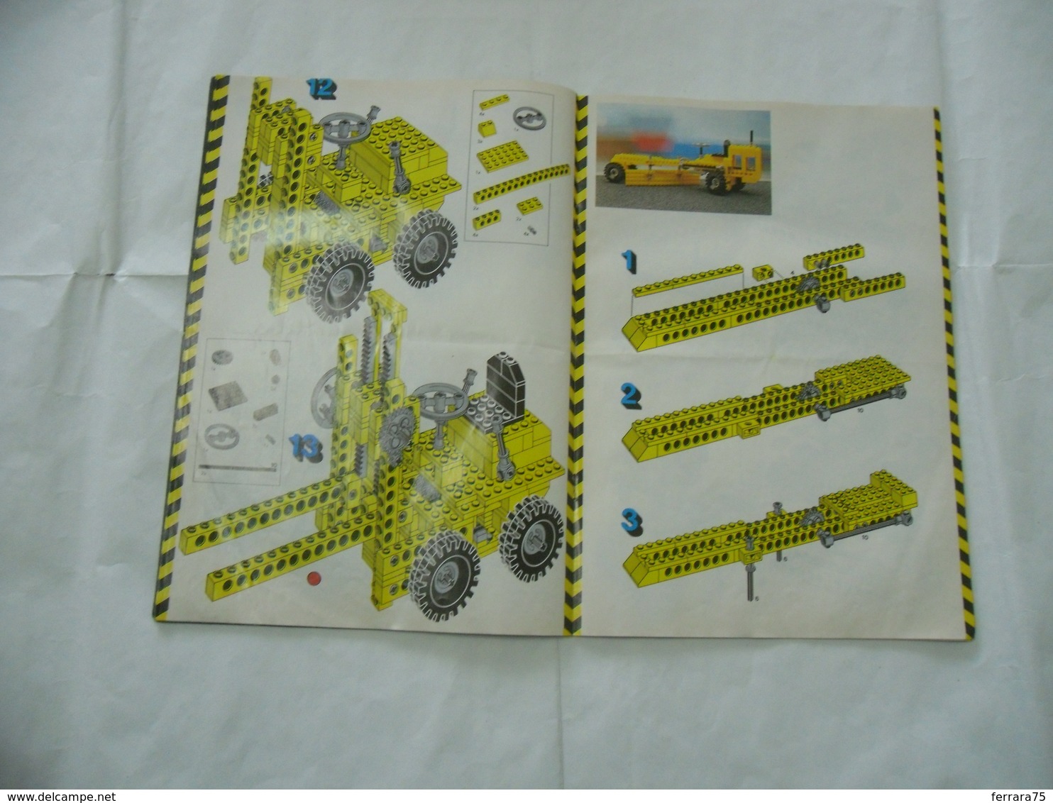 LEGO TECHNIC SOLO MANUALE ISTRUZIONI COSTRUZIONE 850-854-870 TRATTORE VINTAGE