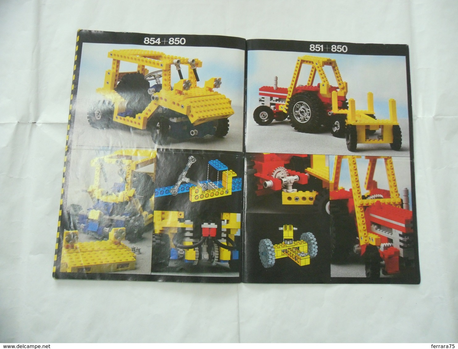 LEGO TECHNIC SOLO MANUALE ISTRUZIONI COSTRUZIONE 850-854-870 TRATTORE VINTAGE