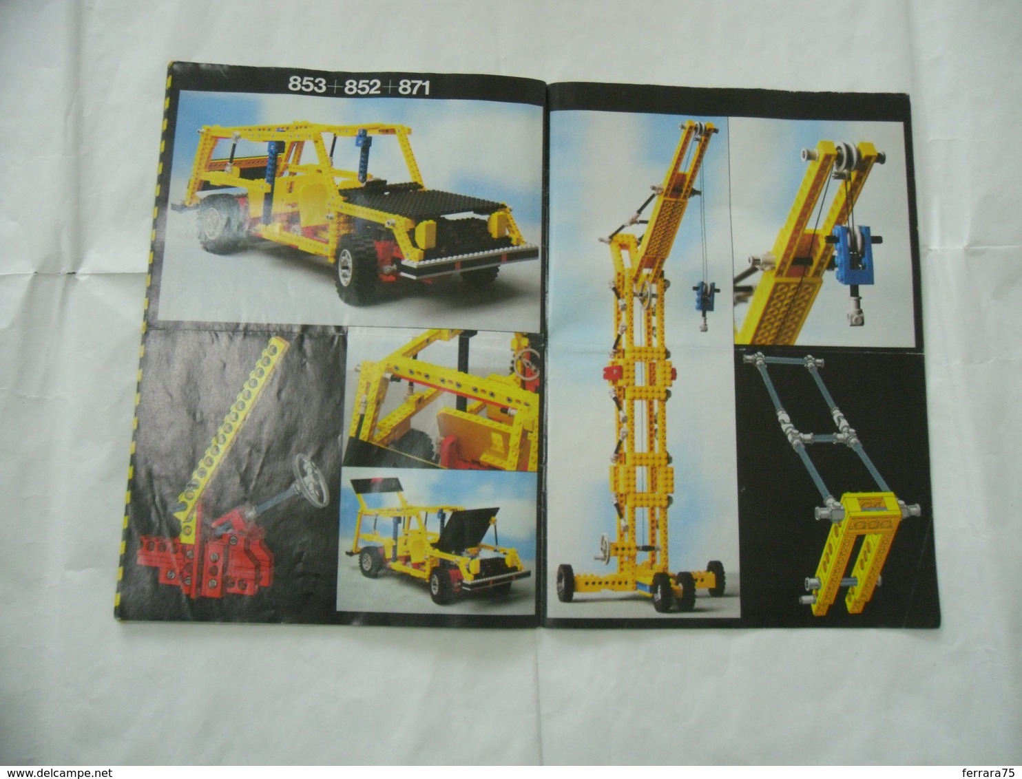 LEGO TECHNIC SOLO MANUALE ISTRUZIONI COSTRUZIONE 850-854-870 TRATTORE VINTAGE