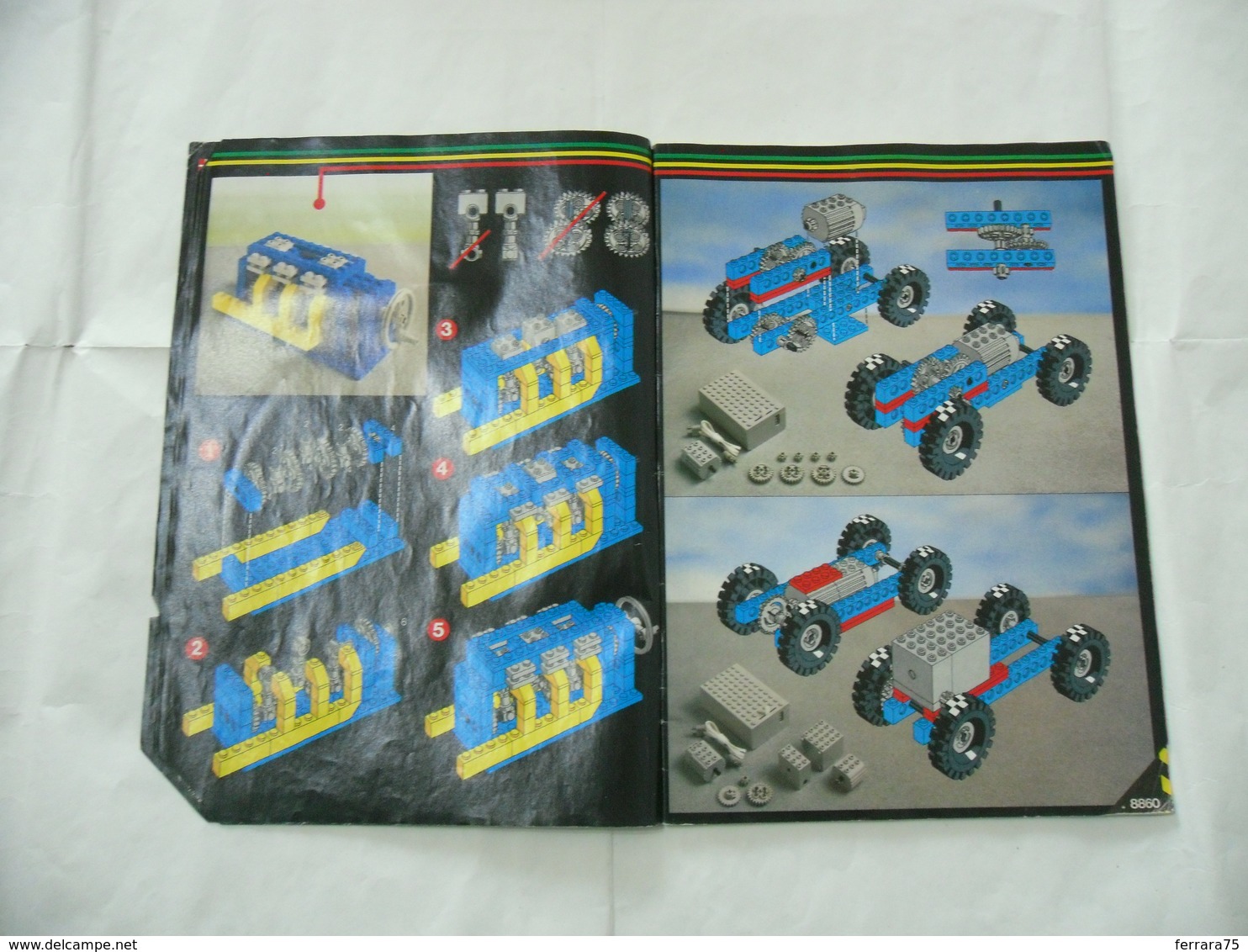 LEGO TECHNIC SOLO MANUALE ISTRUZIONI COSTRUZIONE 8860  VINTAGE - Cataloghi