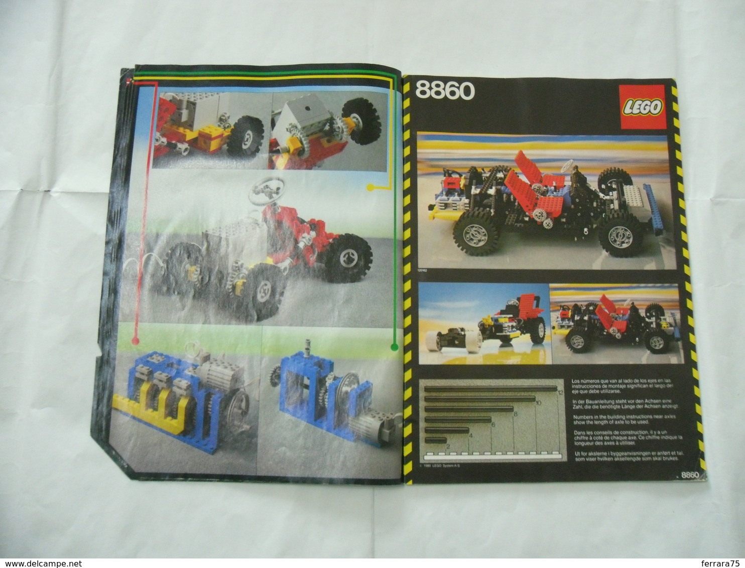 LEGO TECHNIC SOLO MANUALE ISTRUZIONI COSTRUZIONE 8860  VINTAGE - Catalogi