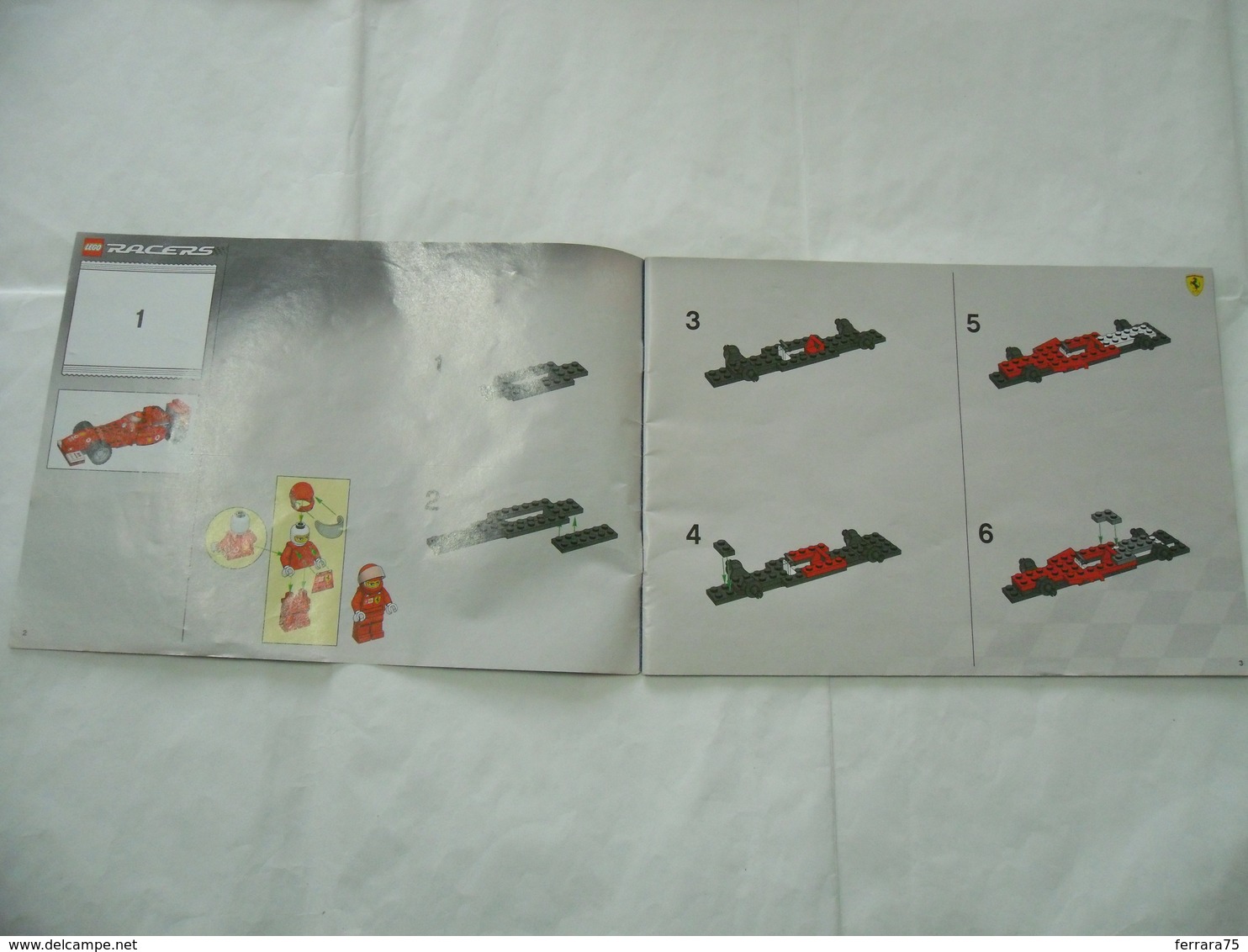 LEGO TECHNIC SOLO MANUALE ISTRUZIONI COSTRUZIONE 8375 RACERS FERRARI - Catalogi