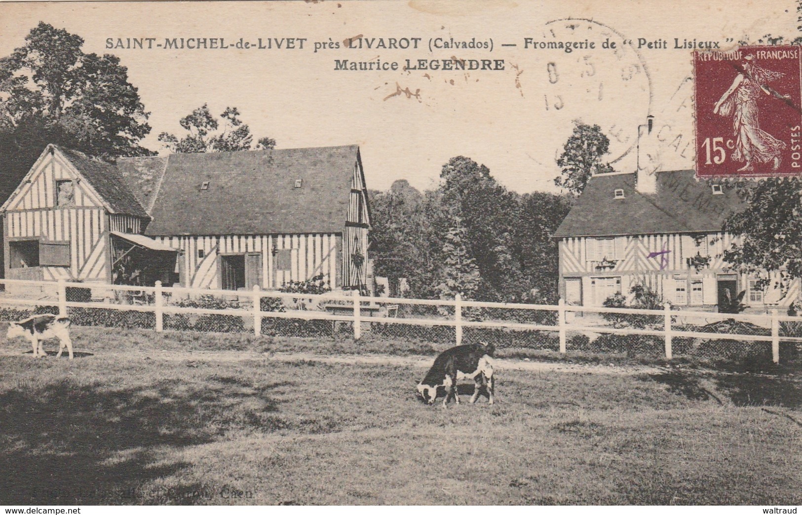 14--SAINT MICHEL DE LIVET--FROMAGERIE DE PETIT LISIEUX-MAURICE LEGENDRE---VOIR SCANNER - Sonstige & Ohne Zuordnung