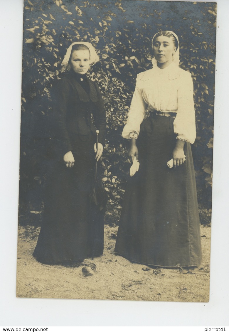 TOURS Et Environs - Belle Carte Photo Portrait De Deux Tourangelles Au Début Du XXème Siècle - Tours