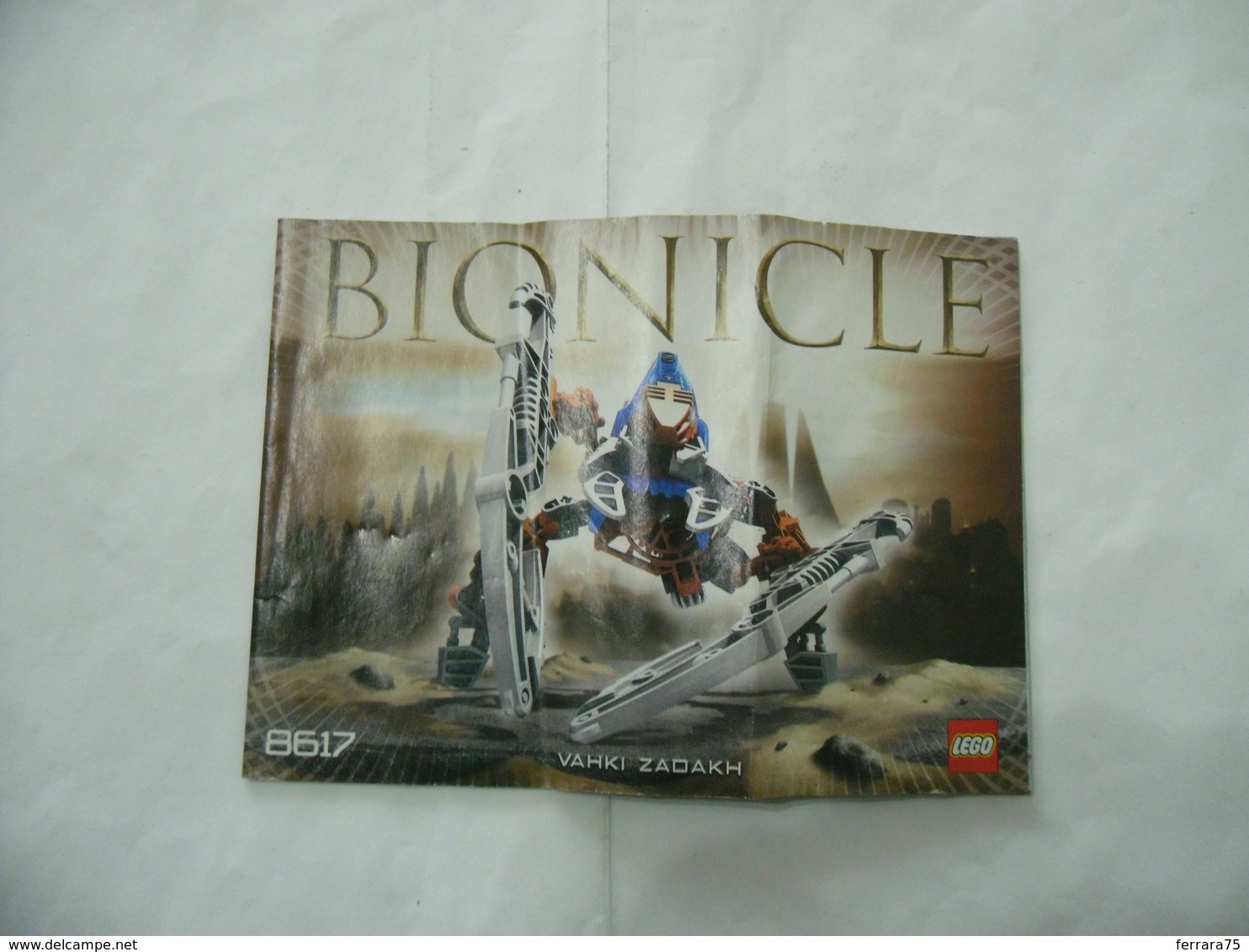 LEGO  SOLO MANUALE ISTRUZIONI COSTRUZIONE LEGO BIONICLE 8617 Vahki Zadakh - Catálogos