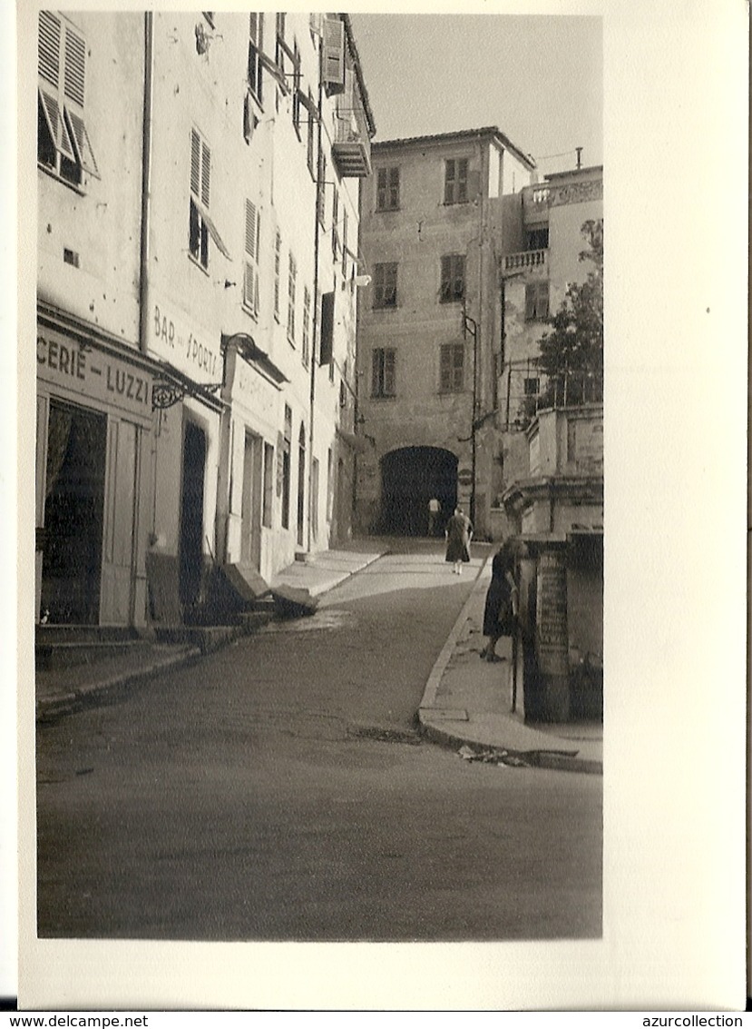 CARTE PHOTO AMATEUR .UNE RUE - Menton