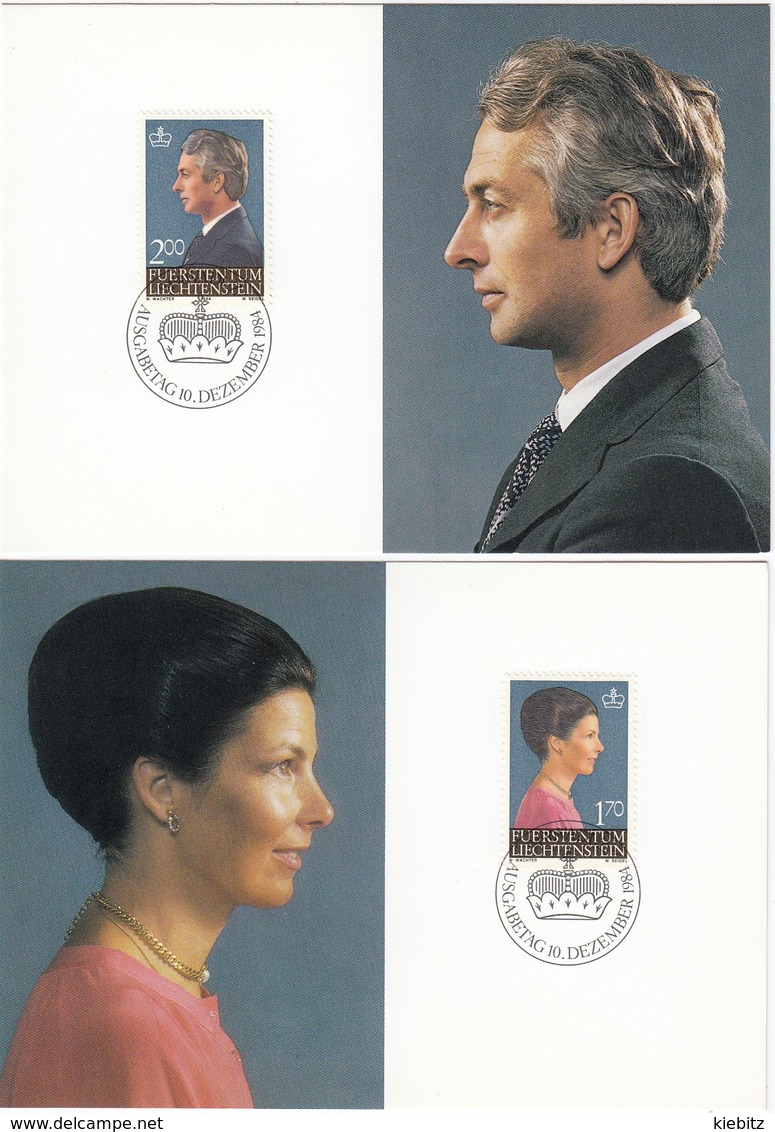 LIECHTENSTEIN 1984 - MiNr: 864-865  2 MC Nr51 Marie Und Hans Adam - Königshäuser, Adel