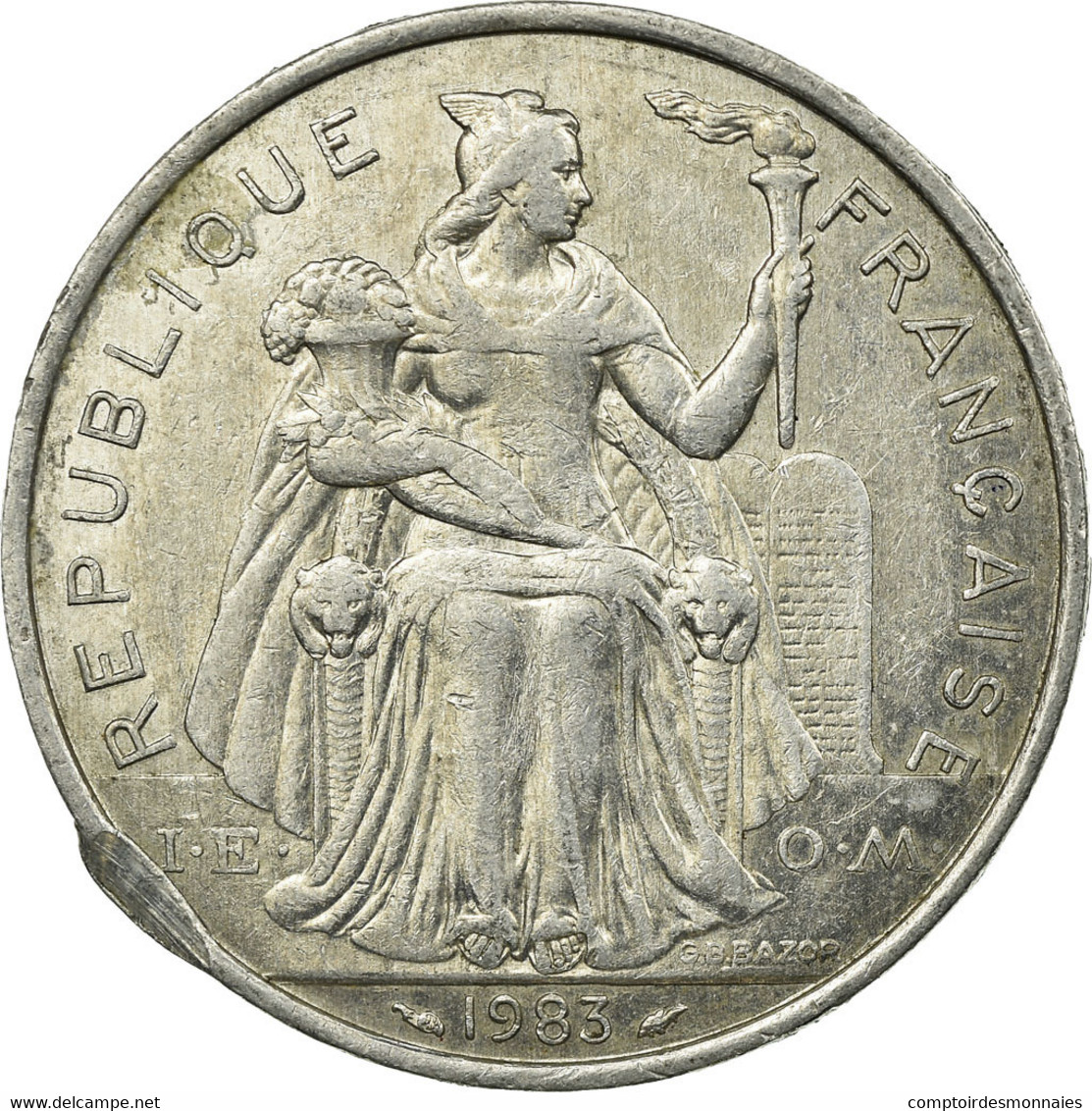 Monnaie, Nouvelle-Calédonie, 5 Francs, 1983, Paris, TB, Aluminium, KM:16 - New Caledonia