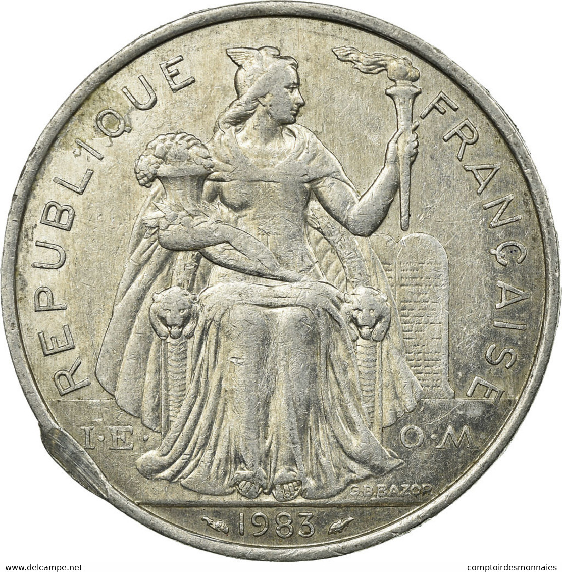 Monnaie, Nouvelle-Calédonie, 5 Francs, 1983, Paris, TB, Aluminium, KM:16 - Nouvelle-Calédonie