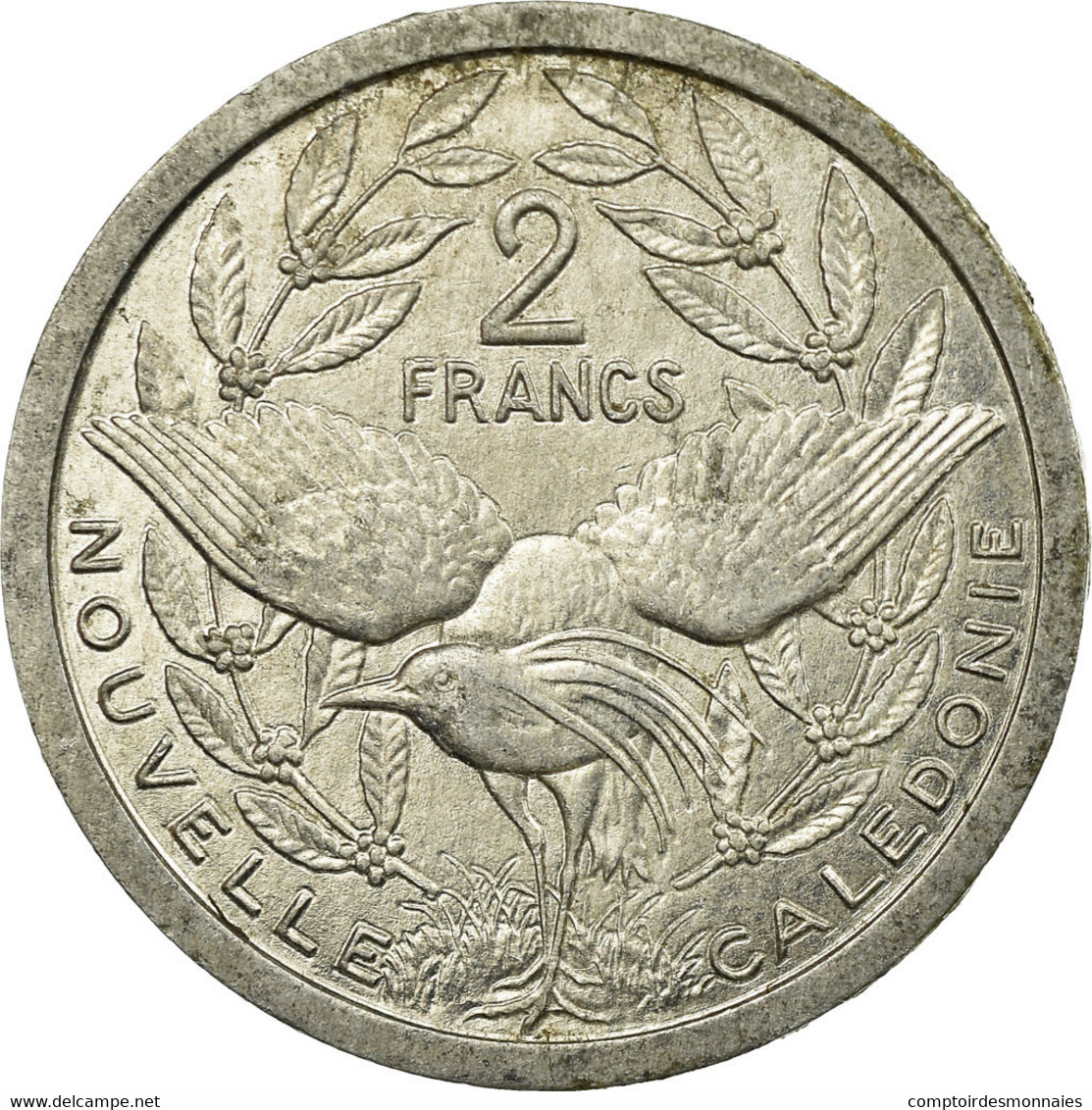 Monnaie, Nouvelle-Calédonie, 2 Francs, 1989, Paris, TTB, Aluminium, KM:14 - Nouvelle-Calédonie