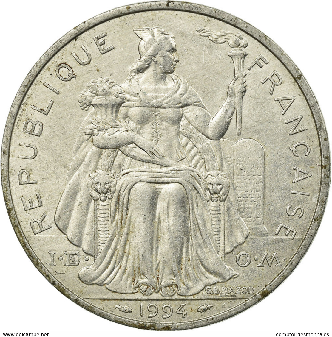 Monnaie, Nouvelle-Calédonie, 5 Francs, 1994, Paris, TTB, Aluminium, KM:16 - Nuova Caledonia