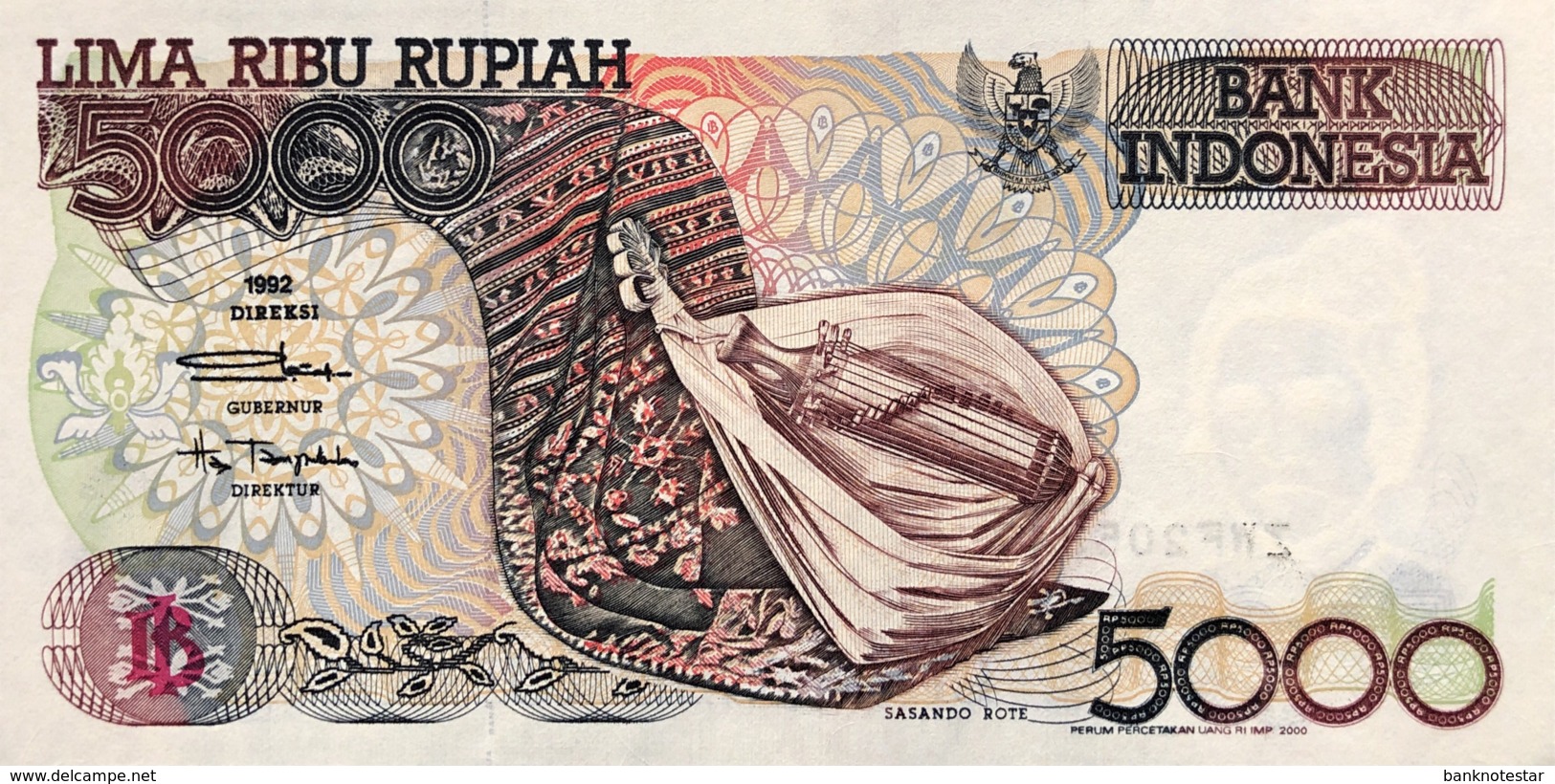 Indonesia 5.000 Rupiah, P-130i (1992/2000) - UNC - Indonesia