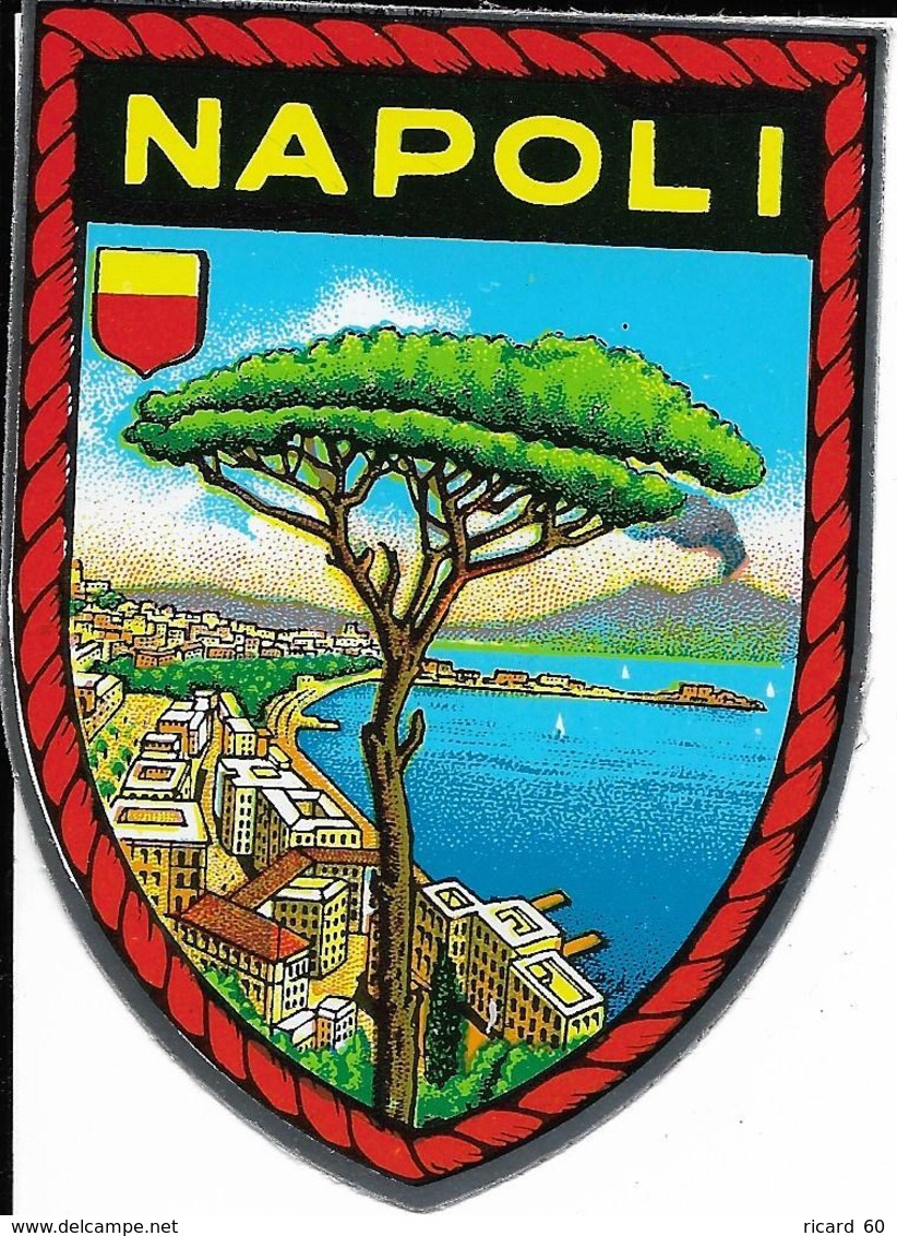 Autocollant, Sticker, Blason Napoli, Italie, Vésuve - Autocollants