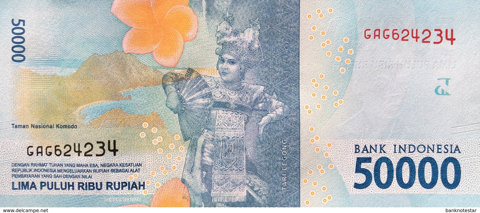 Indonesia 50.000 Rupiah, P-159a (2016) - UNC - Indonesien