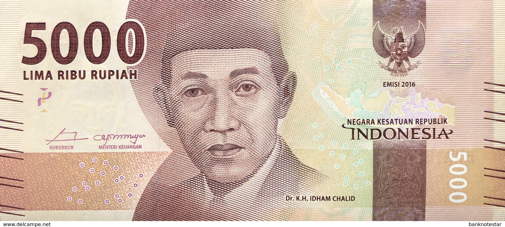 Indonesia 5.000 Rupiah, P-156a (2016) - UNC - Indonesia