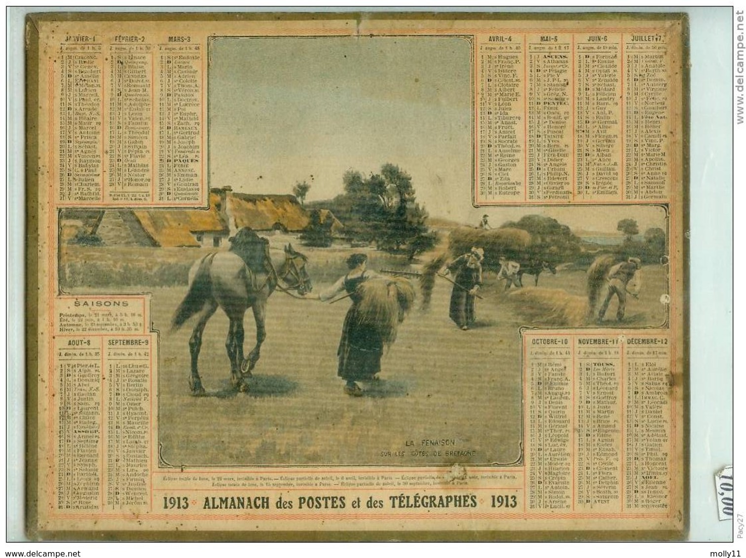 CALENDRIER - Grand Format : 1921-40
