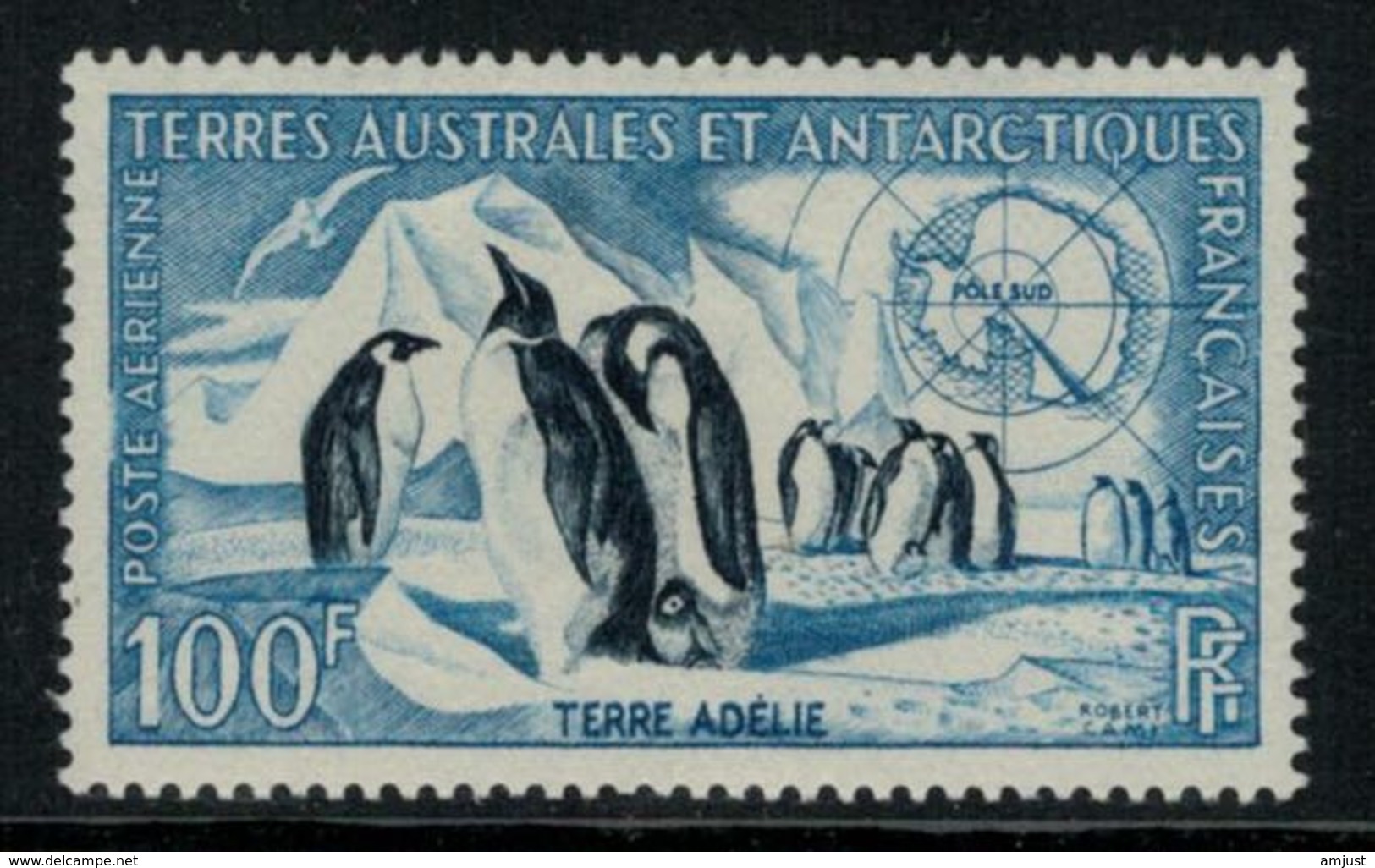 T.A.A.F. // 1956 // Poste Aérienne Timbre Neuf ** Y&T No. 3 MNH - Poste Aérienne