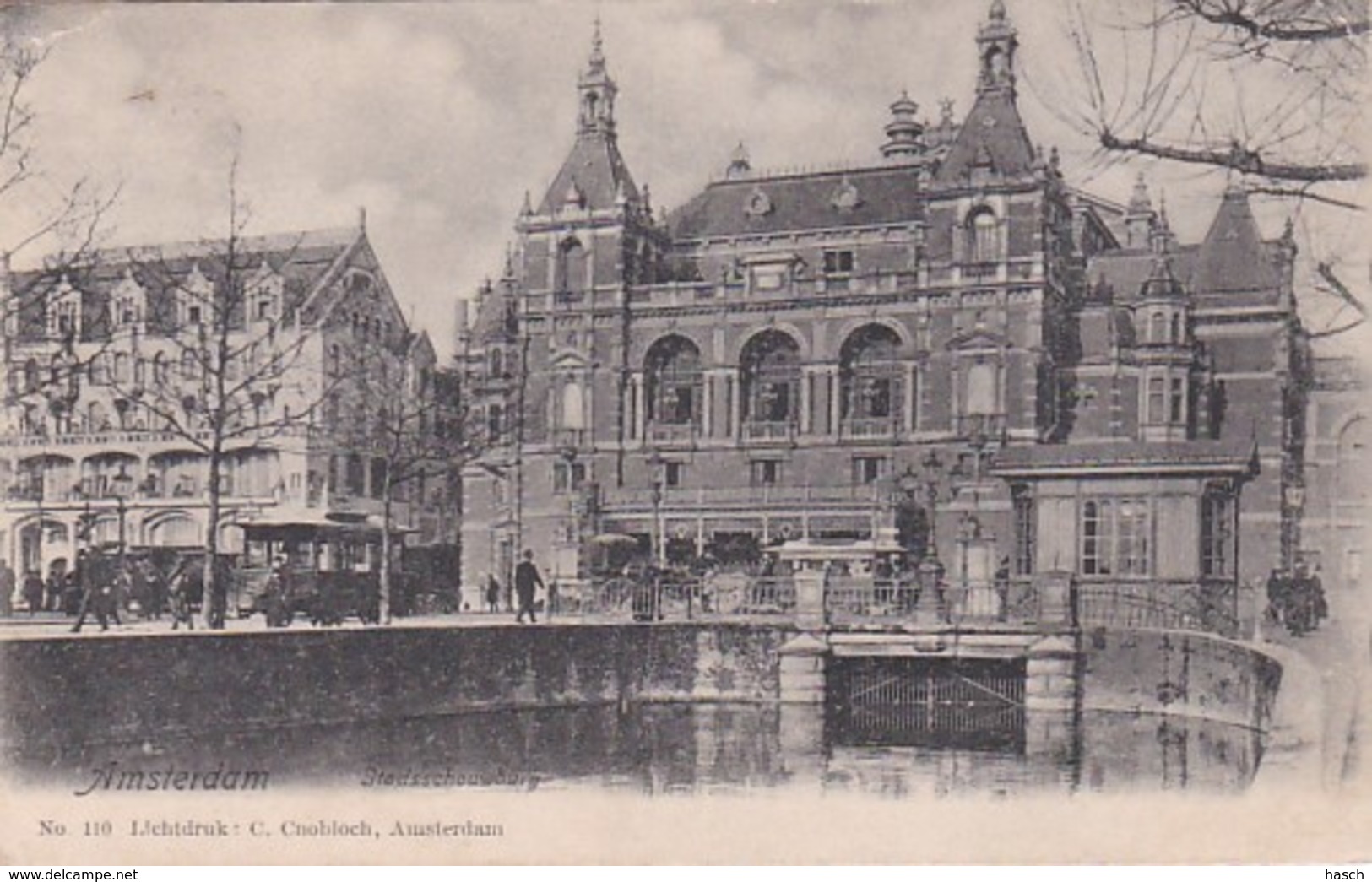 1850	126	Amsterdam, Stadsschouwburg Met Paardentrams - Amsterdam