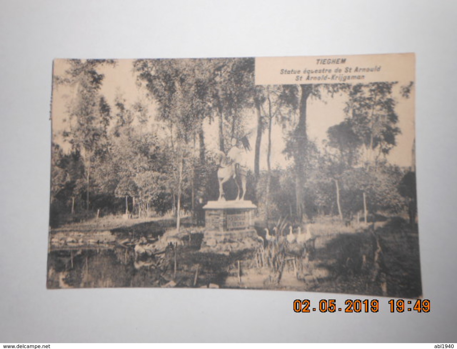 TIEGHEM - TIEGEM - STATUE EQUESTRE DE ST ARNOULD - ST ARNOLD KRIJGSMAN - Anzegem