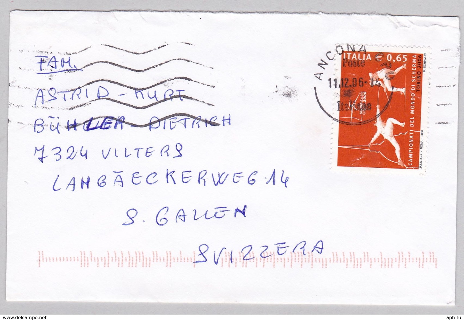 Brief In Die Schweiz (br5816) - 2001-10: Storia Postale