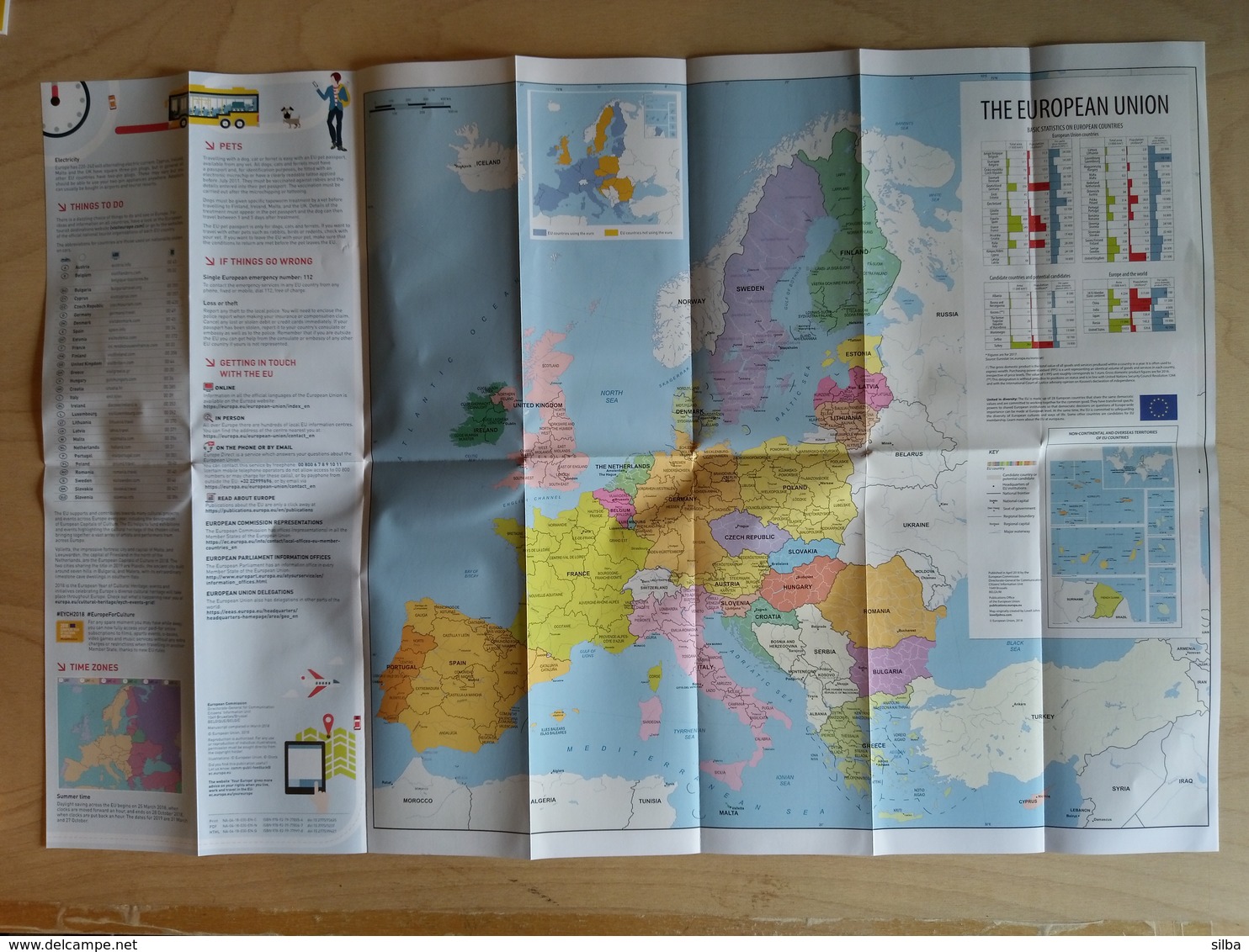 Traveling In Europe 2018 - 2019 / European Union Regulations / Map, Brochure - Dépliants Turistici