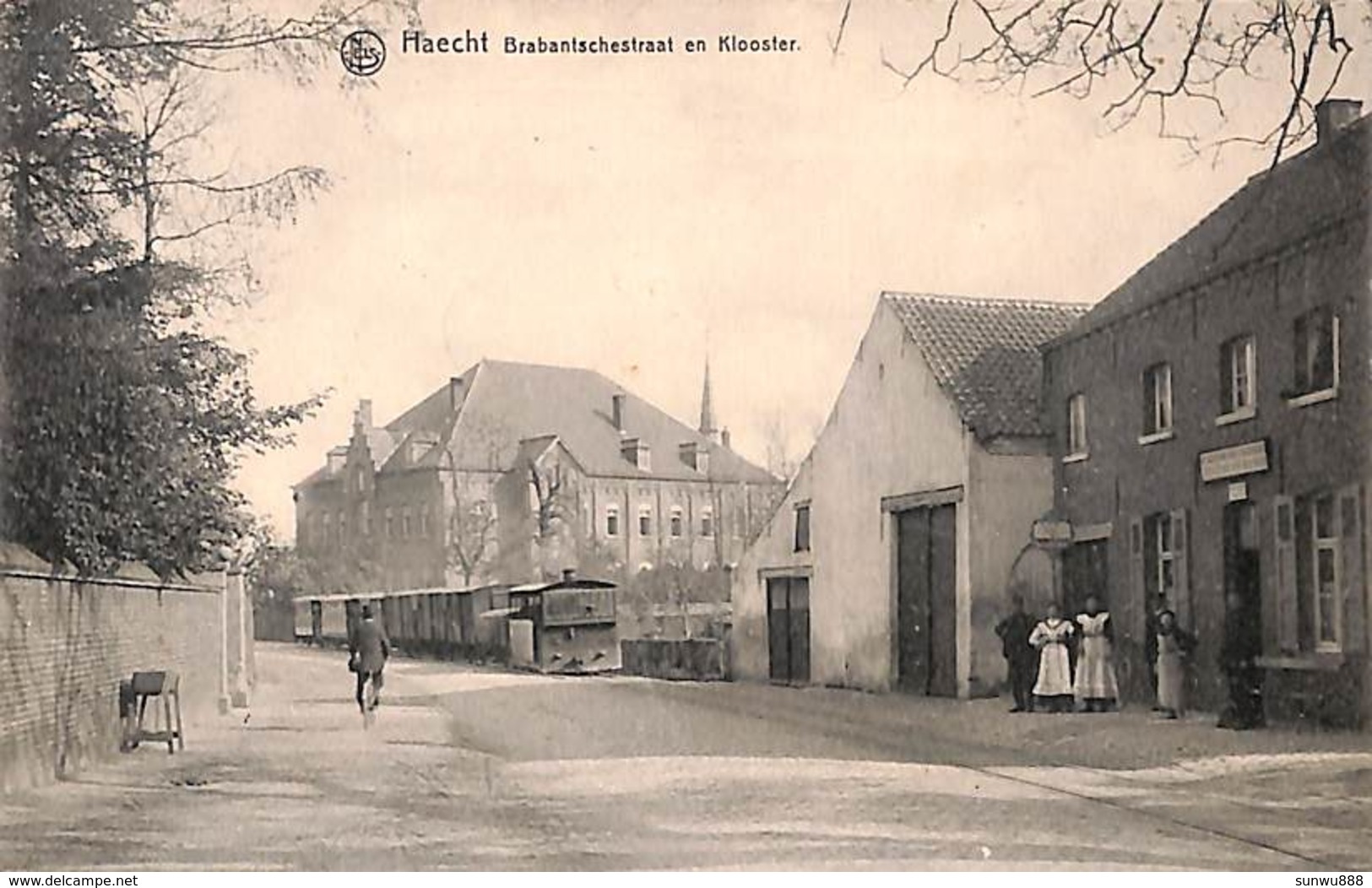 Haecht - Haacht - Brabantschestraat En Klooster (animation, Uitg, I. Coop-Bormans 1914, Voir Zie Zoom) - Haacht