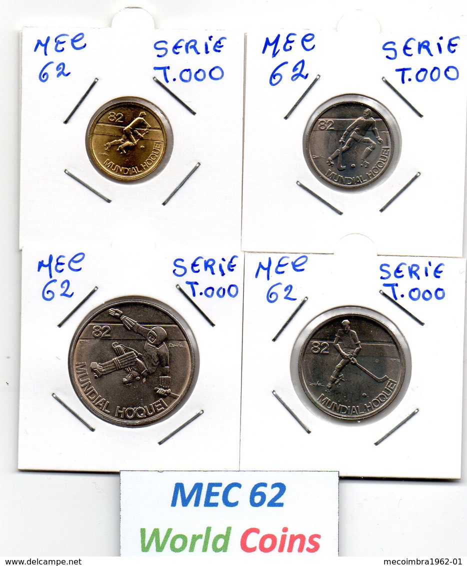 MEC 62 -PORTUGAL SERIE DE 1 - 5 - 2,50 - 5 - 25 ESCUDOS 1982 MUNDIAL DE HOQUEI 82 - T.000 - Portugal