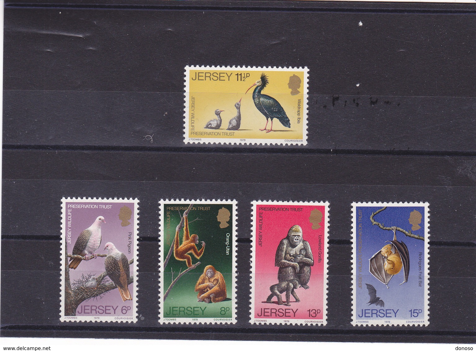 JERSEY 1979 ANIMAUX Yvert 201-205 NEUF** MNH - Jersey